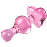 Icicles br. 75 - slatki, stakleni analni dildo (roza) | shoptok.hr