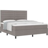 Box pomična postelja z vzmetnico taupe super kraljevina tkanina, (22081030) | Shoptok.si