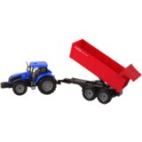  Tractor with Trailer Agricultural Vehicle Farm Blue | shoptok.hr