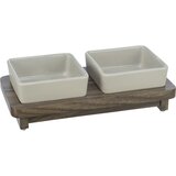 Trixie set od 2 činije city style - keramika i drvo | ePonuda.com