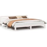 vidaXL Okvir kreveta bez madraca bijeli 180x200 cm od masivne borovine | shoptok.hr