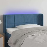  Posteljno vzglavje temno modro 93x16x78/88 cm žamet, (20933375) | Shoptok.si