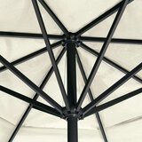 vidaXL Vrtni suncobran s aluminijskom šipkom 600 cm pješčano bijeli | shoptok.hr