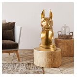 WALLXPERT Dekorativna figura psa Danua, zlatna | Eponuda.ba