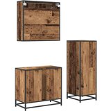 vidaXL set namještaja za kupaonicu 3 pcs staro drvo 65 x 33 x 60 cm | shoptok.hr