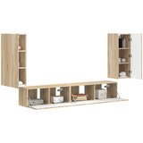 vidaXL 3 pcs Sonoma hrast - - Rjava - 53.22 - 98 x 31 x 29,5 cm - 2025--Uvoz_2 | Shoptok.si