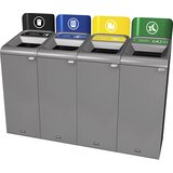 Rubbermaid Zbiralnik surovin Configure™, prostornina 57 l, nerjavno jeklo / rjave barve | Shoptok.si