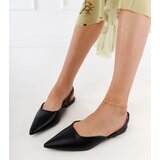 Gemre Black flat heel pumps Keliya | Shoptok.si