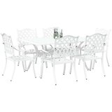  Set od 4 Bijela Lijevani aluminij 6 sjedala Ukrasni umetci | shoptok.hr