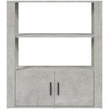  Komoda siva boja betona 80x30x90 cm od konstruiranog drva | shoptok.hr