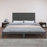  Zidno uzglavlje sivo 204 x 3 x 90 cm od masivne borovine | shoptok.hr