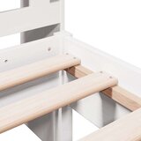 vidaXL Knjižna postelja brez ležišča bela 90x190cm trdna borovina | Shoptok.si