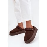 Boto Women's Snow Boots Platform with Velcro Chocolate Jorielle | shoptok.hr
