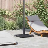 vidaXL Zunanja podlaga za senčnik Temno siva 45 x 45 x 31 cm Jeklo | Shoptok.si