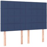  Krevet s oprugama i madracem plavi 140 x 190 cm od tkanine | shoptok.hr