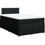  Krevet box spring s madracem crni 120 x 190 cm od tkanine | shoptok.hr