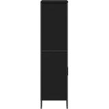  Visoka komoda crna 79,5 x 35,5 x 137,5 cm od konstruiranog drva | shoptok.hr