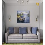  Slike na platnu brod u luci 1-dijelna XOBCHZH6286E1 (autorske) Cijene
