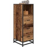vidaXL Kopalniška omarica Star les 35 x 37.5 x 100 cm Konstruiran les | Shoptok.si