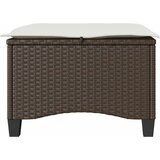  Vrtni tabure s jastucima 2 kom smeđi 55x55x36 cm poliratan | Eponuda.ba