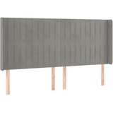 box spring s madracem LED svjetlosivi 200x200 cm baršun | shoptok.hr