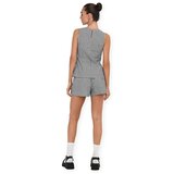 Only Majice brez rokavov Top Maye Check - Black/White Črna | Shoptok.si