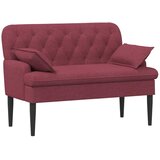  Ljubavni kauč s gumbima Vinska crvena 111 x 68 x 80 cm Tkanina | Eponuda.com