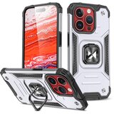 Wozinsky Armoured etui z držalom za prste za iPhone 15 Pro Max Ring Armor, srebrn, (21521860) | Shoptok.si