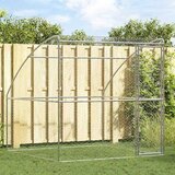  Kućica za pse s pohranom Srebrno 2 x 2 x 2 m Čelik | shoptok.hr