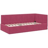 vidaXL Kutni okvir kreveta boja crnog vina 100 x 200 cm Baršun | shoptok.hr
