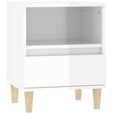  Noćni ormarići 2 kom visoki sjaj bijeli 40x35x50 cm | shoptok.hr