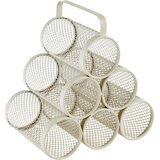 Five STALAK ZA 6 BOCA MAYAJ 30X18,5X28CM METAL BEŽ | shoptok.hr