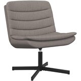 Stolica na kotačiće Sivo-smeđa 63 x 75 x 76 cm tkanina | shoptok.hr