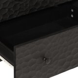  Bočni ormarić crni 60 x 33 x 75 cm od masivnog drva manga | shoptok.hr