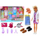  Lutka za igru Anlily 4u1 - Doktorica, Frizerka, Kuharica, Životinje | Shoptok.si