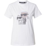 Karl Lagerfeld Majica 'Ikon' bež / črna / bela | Shoptok.si
