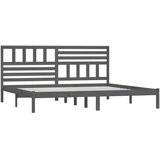  Okvir za krevet od masivne borovine sivi 200 x 200 cm | Eponuda.com