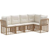  Set vanjskih sofa Prirodna Poliester - Prirodna bez stola | shoptok.hr