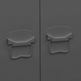 vidaXL Garderobna omara antracitna 90x50x180 cm kovina | Shoptok.si