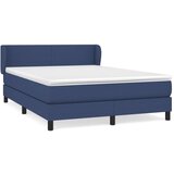  Box spring postelja z vzmetnico modra 140x200 cm blago, (20895839) | Shoptok.si