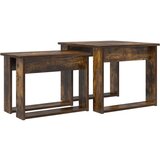  Set stolića za kavu 2 pcs Dimljeni hrast Konstruirano drvo | shoptok.hr