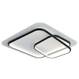 Brilagi LED prigušiva stropno svetlo IRIS LED/81W/230V 50x50 cm belo/crno + daljinski upravljač | Eponuda.com