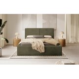 MID.YOU OBLAZINJENA POSTELJA 180 cm x 200 cm , les, tekstil, leseni material svetlo zelena | Shoptok.si