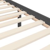  Okvir za krevet s uzglavljem sivi 200 x 200 cm od masivnog drva | shoptok.hr