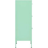 vidaXL Omara za shranjevanje mint zelena 42,5x35x101,5 cm jeklo | Shoptok.si