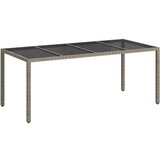  Stol za vrt Siva 190 x 90 x 75 cm poliratan | shoptok.hr