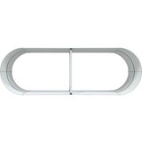 vidaXL Povišano ležišče Zeleno Pocinkano jeklo 240 x 80 x 81 cm | Shoptok.si