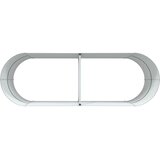 vidaXL Vrtni ležaj Zelena Pocinčani čelik 240 x 80 x 81 cm Izdržljivo | shoptok.hr