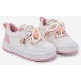 Boto Children's Velcro Sneakers With Lollipop Pendant White-Pink Odalira | ePonuda.com