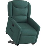  Naslanjač s funkcijo vstajanja temno zeleno blago, (21824872) | Shoptok.si